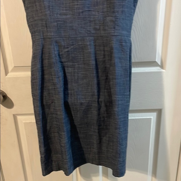 AGB Blue Midi Dress with Button Detail - Picture 5 of 7